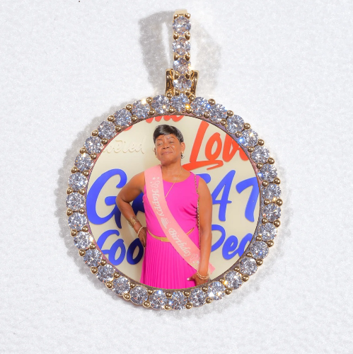 3D CIRCLE CUSTOM PICTURE PENDANT SMALL SIZE
