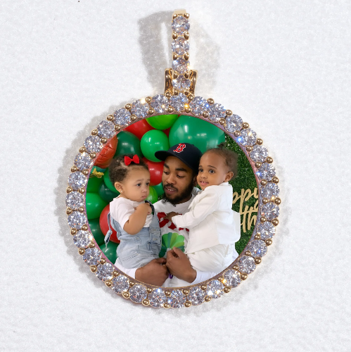 3D CIRCLE CUSTOM PICTURE PENDANT SMALL SIZE