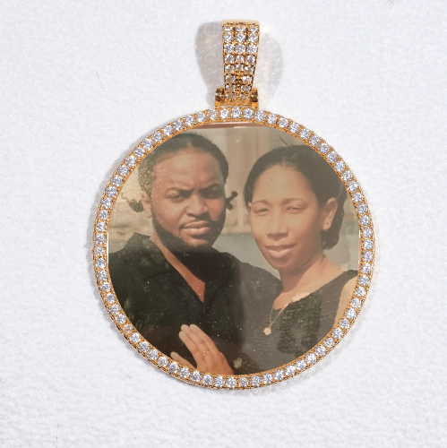 MEDIUM 3D CIRCLE CUSTOM PICTURE PENDANT