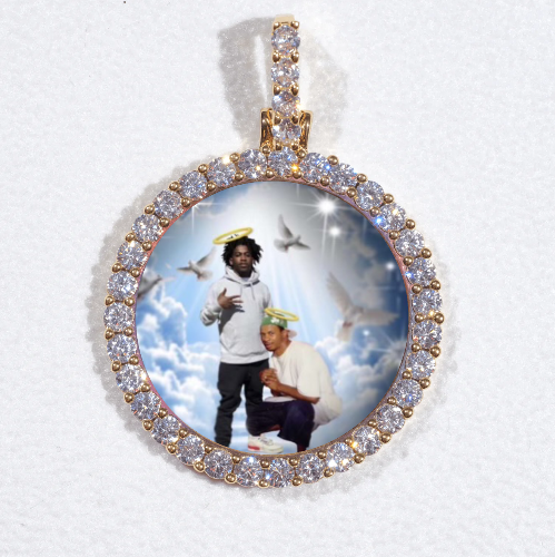 3D CIRCLE CUSTOM PICTURE PENDANT SMALL SIZE