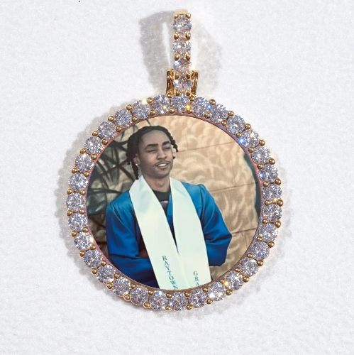 3D CIRCLE CUSTOM PICTURE PENDANT SMALL SIZE
