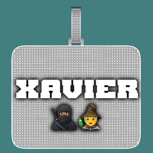 CUSTOM LETTER NECKLACE 3D BIG SQUARE