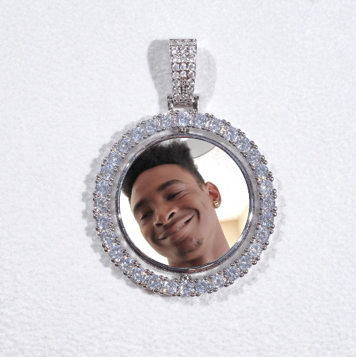 3D Spinning 2-Faced Custom Picture Pendant
