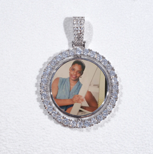 3D Spinning 2-Faced Custom Picture Pendant