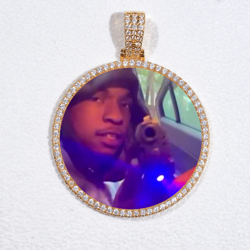 MEDIUM 3D CIRCLE CUSTOM PICTURE PENDANT
