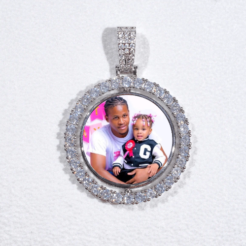 3D Spinning 2-Faced Custom Picture Pendant