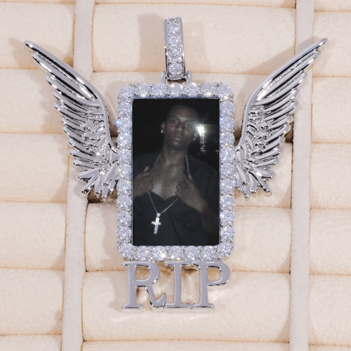 RIP WING 3D CUSTOM PICTURE PENDANT