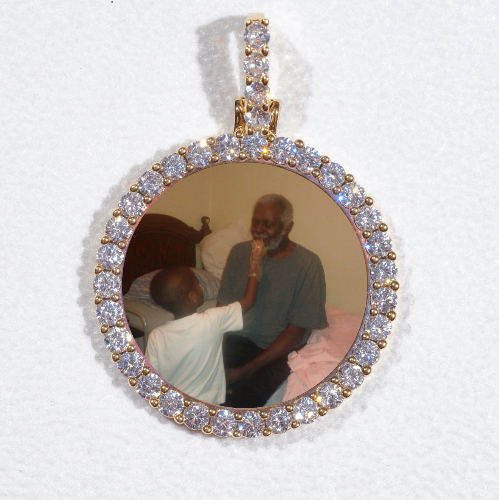 3D CIRCLE CUSTOM PICTURE PENDANT SMALL SIZE