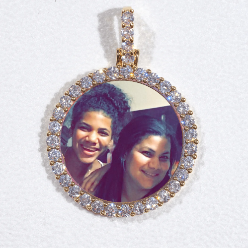 3D CIRCLE CUSTOM PICTURE PENDANT SMALL SIZE