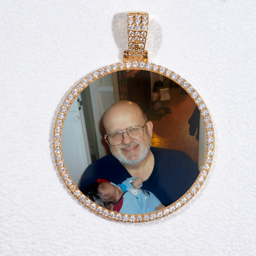 MEDIUM 3D CIRCLE CUSTOM PICTURE PENDANT