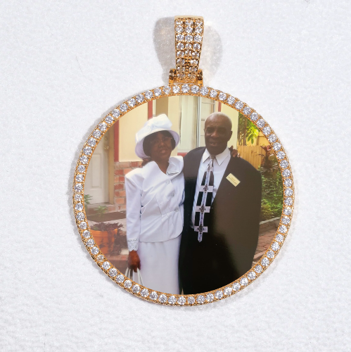 MEDIUM 3D CIRCLE CUSTOM PICTURE PENDANT