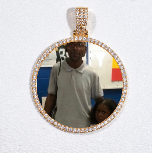MEDIUM 3D CIRCLE CUSTOM PICTURE PENDANT