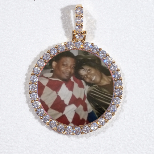 3D CIRCLE CUSTOM PICTURE PENDANT SMALL SIZE