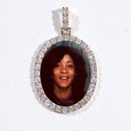 3D Oval Custom Picture Pendant