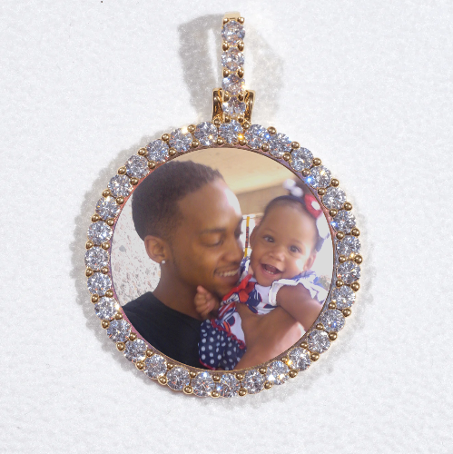3D CIRCLE CUSTOM PICTURE PENDANT SMALL SIZE
