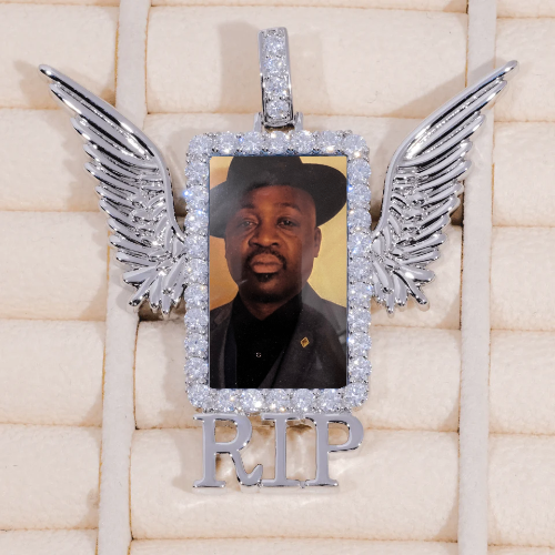 RIP WING 3D CUSTOM PICTURE PENDANT