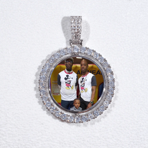3D Spinning 2-Faced Custom Picture Pendant