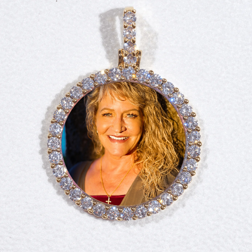 3D CIRCLE CUSTOM PICTURE PENDANT SMALL SIZE