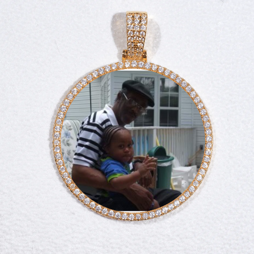 MEDIUM 3D CIRCLE CUSTOM PICTURE PENDANT