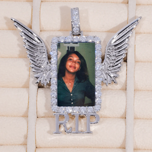 RIP WING 3D CUSTOM PICTURE PENDANT