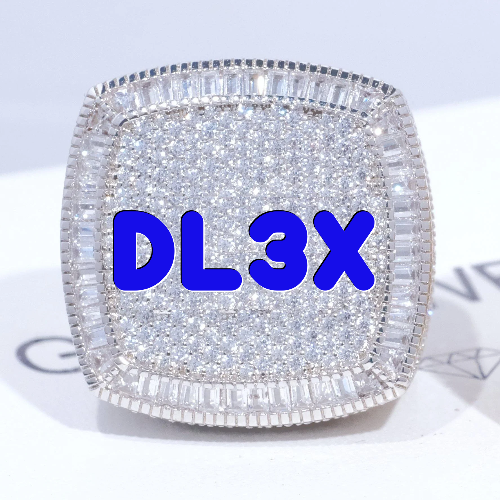CUSTOM LETTER 3D ICED RING