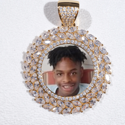 Large 3D Wheat Ear Custom Picture Pendant