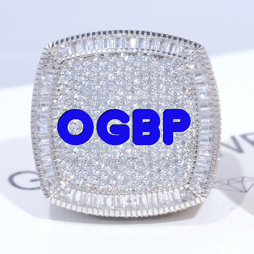 CUSTOM LETTER 3D ICED RING