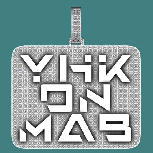 CUSTOM LETTER NECKLACE 3D BIG SQUARE