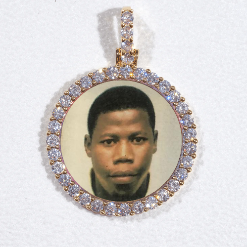3D CIRCLE CUSTOM PICTURE PENDANT SMALL SIZE