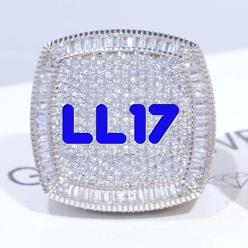 CUSTOM LETTER 3D ICED RING