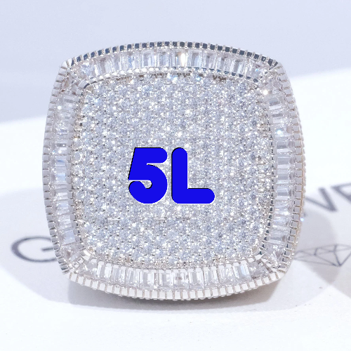 CUSTOM LETTER 3D ICED RING