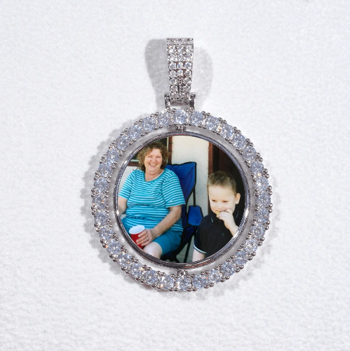 3D Spinning 2-Faced Custom Picture Pendant