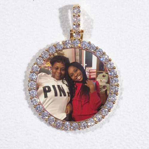 3D CIRCLE CUSTOM PICTURE PENDANT SMALL SIZE