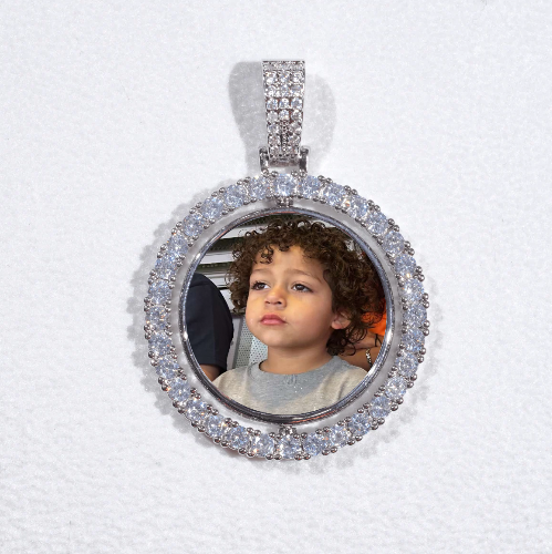 3D Spinning 2-Faced Custom Picture Pendant
