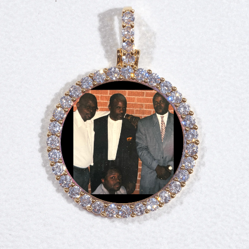 3D CIRCLE CUSTOM PICTURE PENDANT SMALL SIZE