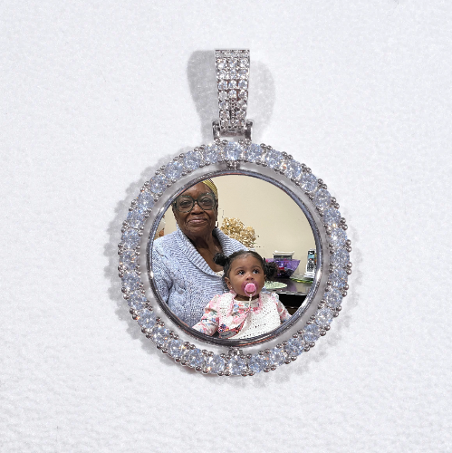 3D Spinning 2-Faced Custom Picture Pendant