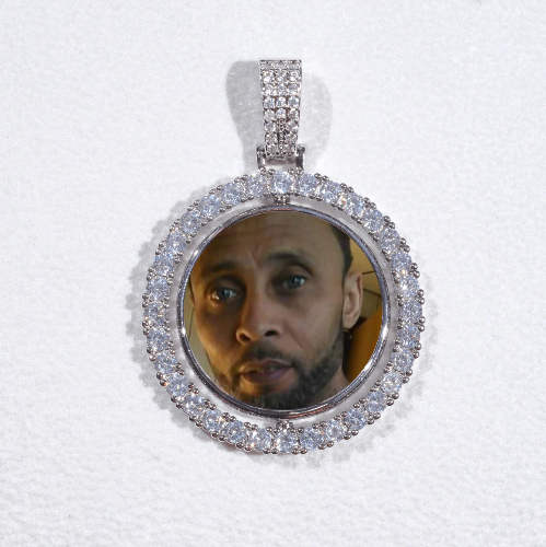 3D Spinning 2-Faced Custom Picture Pendant