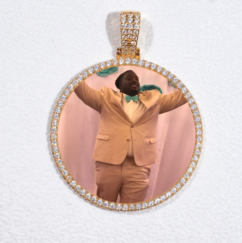 MEDIUM 3D CIRCLE CUSTOM PICTURE PENDANT