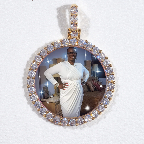 3D CIRCLE CUSTOM PICTURE PENDANT SMALL SIZE