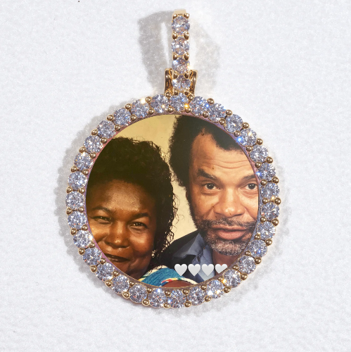 3D CIRCLE CUSTOM PICTURE PENDANT SMALL SIZE