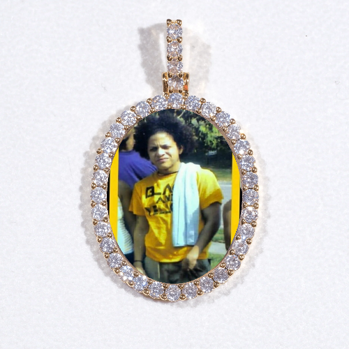 3D Oval Custom Picture Pendant