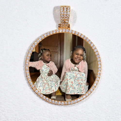 MEDIUM 3D CIRCLE CUSTOM PICTURE PENDANT