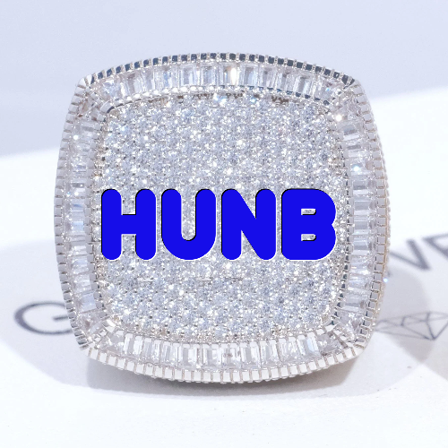 CUSTOM LETTER 3D ICED RING