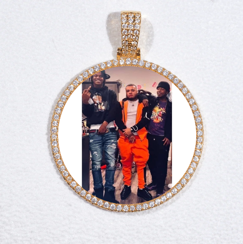MEDIUM 3D CIRCLE CUSTOM PICTURE PENDANT
