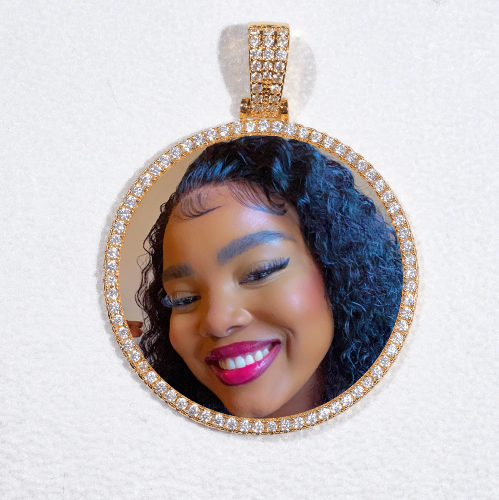 MEDIUM 3D CIRCLE CUSTOM PICTURE PENDANT