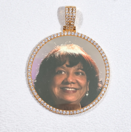 MEDIUM 3D CIRCLE CUSTOM PICTURE PENDANT