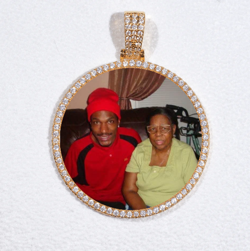 MEDIUM 3D CIRCLE CUSTOM PICTURE PENDANT