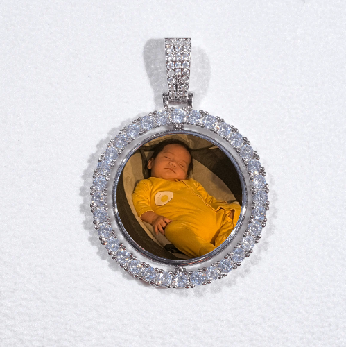 3D Spinning 2-Faced Custom Picture Pendant