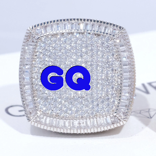 CUSTOM LETTER 3D ICED RING