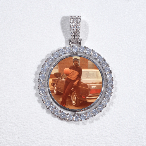 3D Spinning 2-Faced Custom Picture Pendant